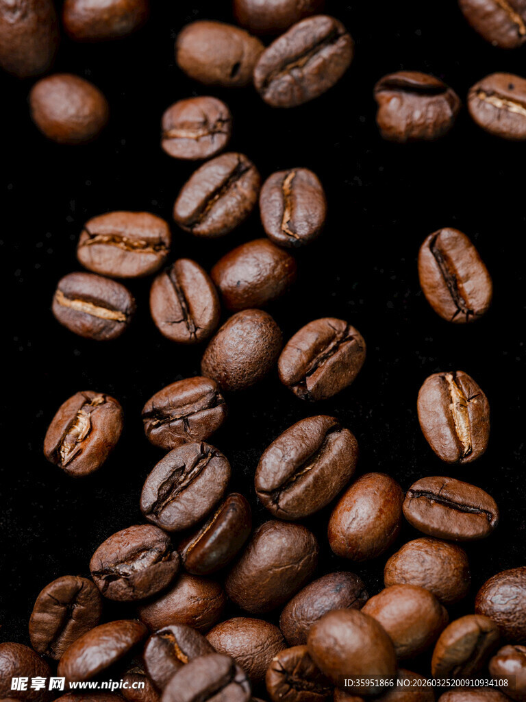 散落的咖啡豆