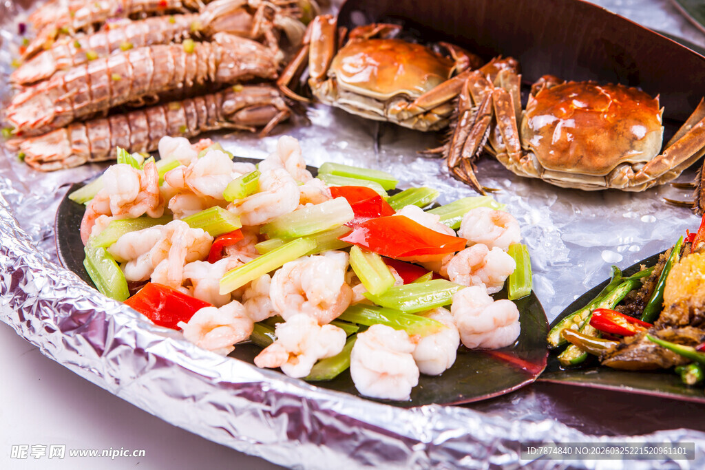 海鲜拼盘 多样美味海鲜组合