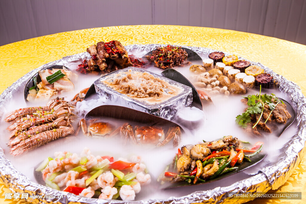 丰盛海鲜拼盘盛宴