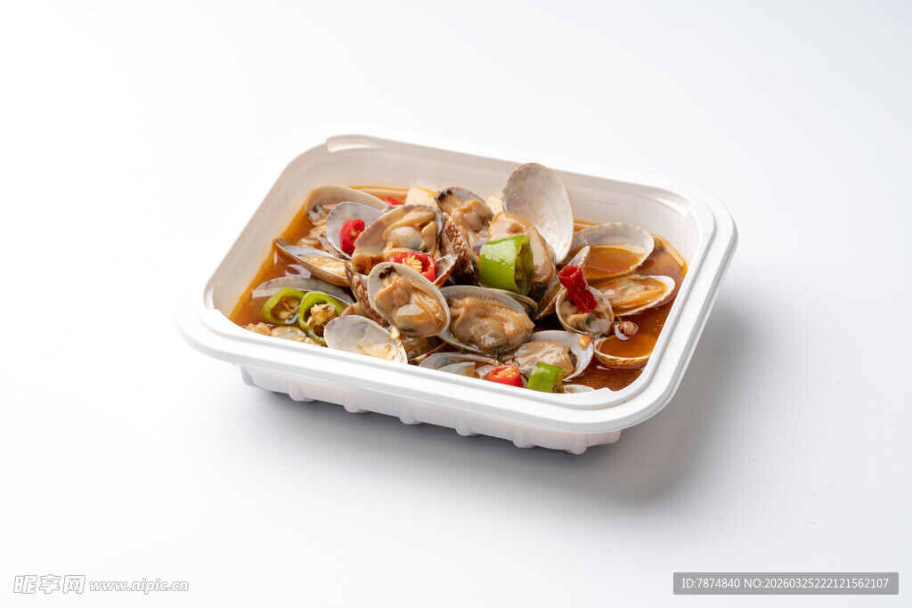 美味盒装炒花甲