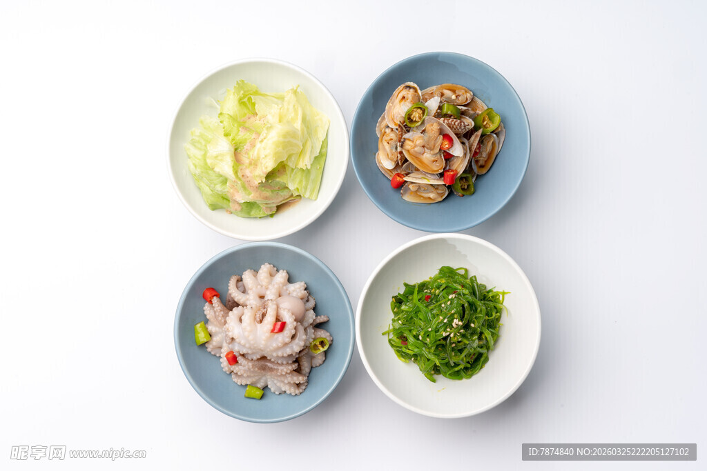 多样美味凉拌菜拼盘