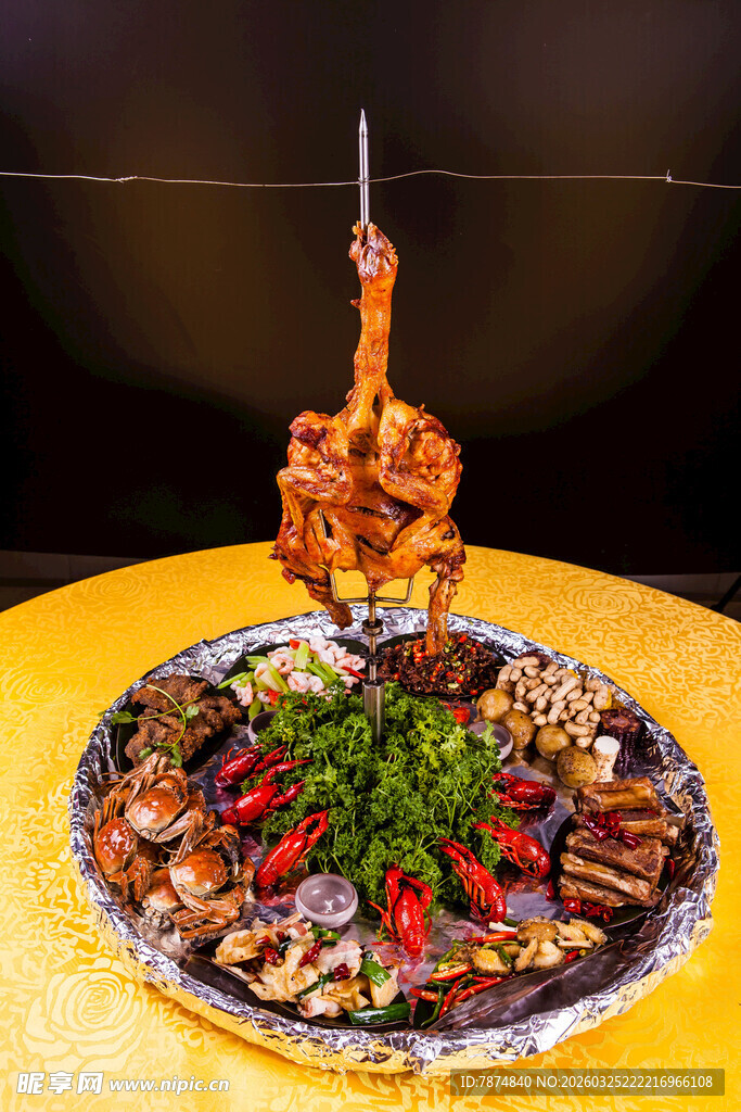丰盛烧烤拼盘 美味诱人