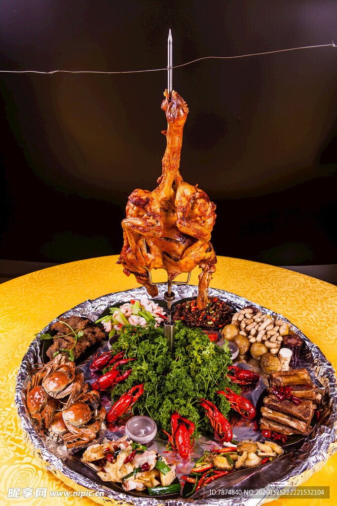 丰盛烧烤拼盘 美味诱人