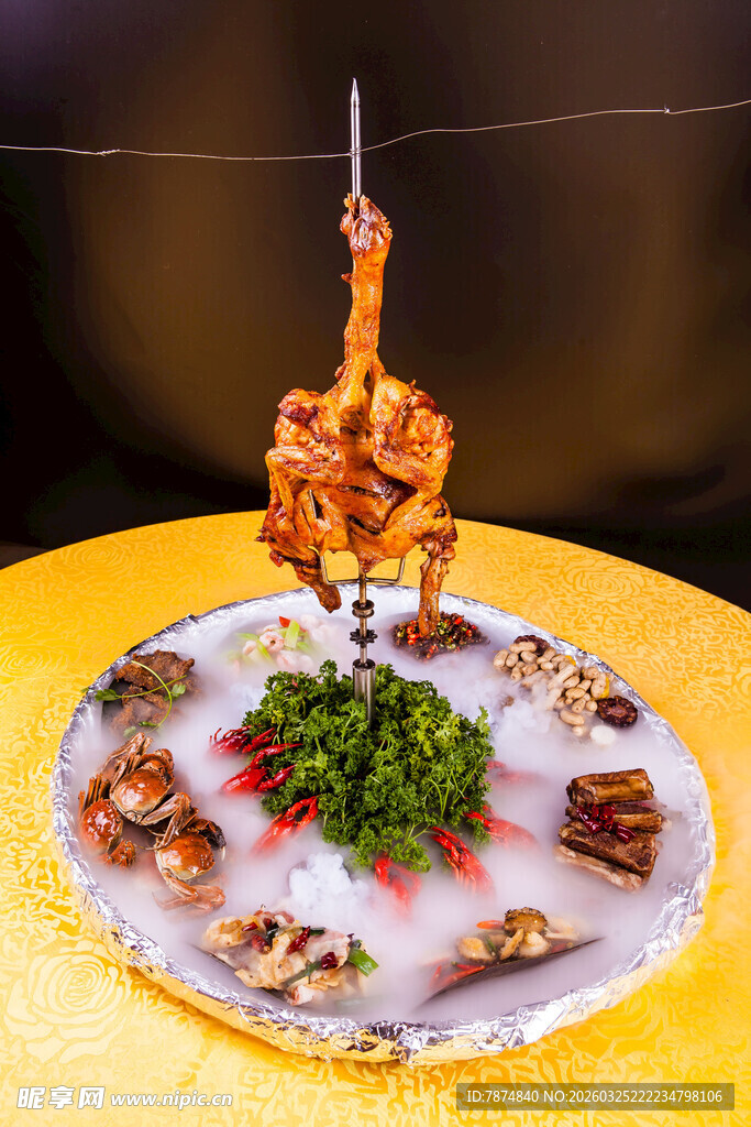 创意摆盘的特色美食佳肴