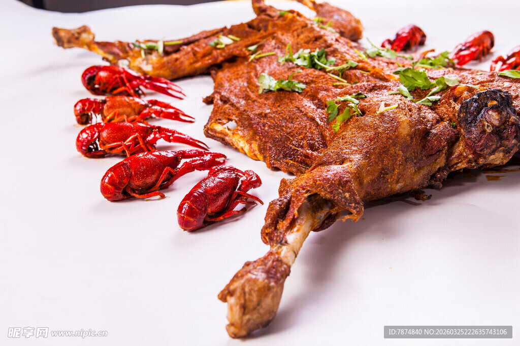 香酥烤羊腿 美味诱人