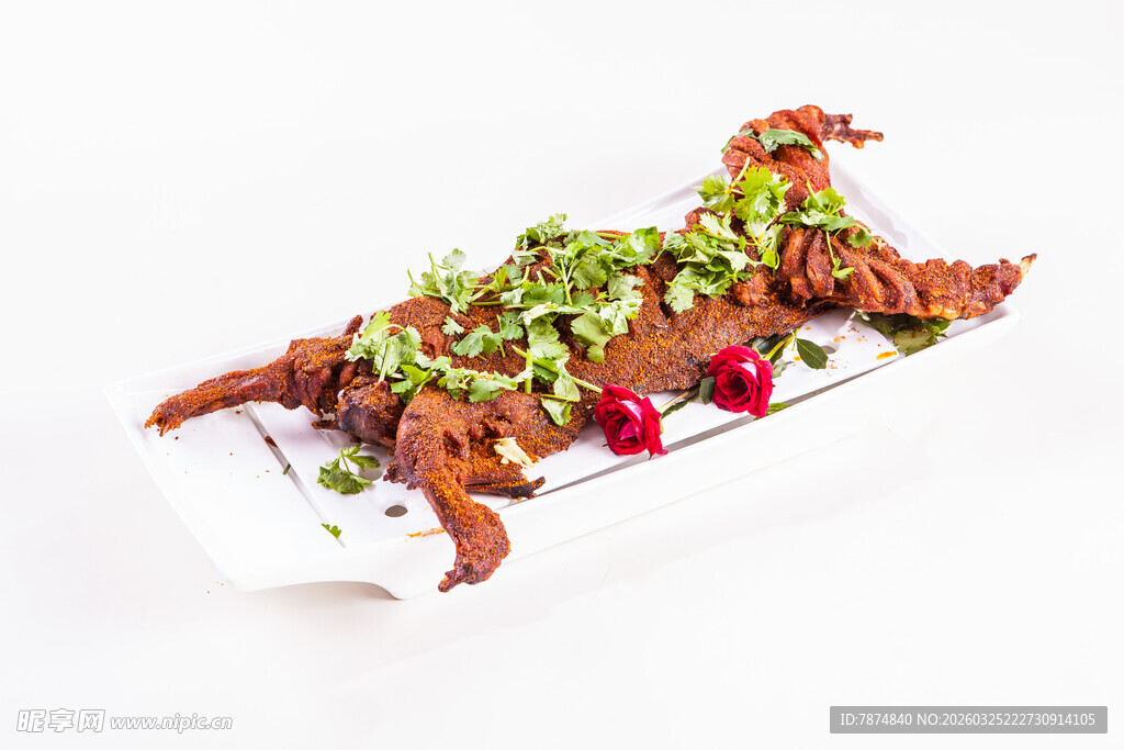 香酥烤全羊配清新蔬菜