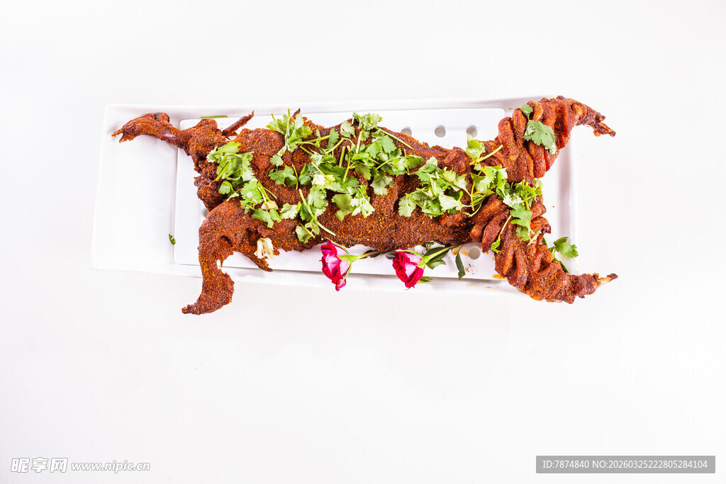 美味烤全羊配多彩蔬菜