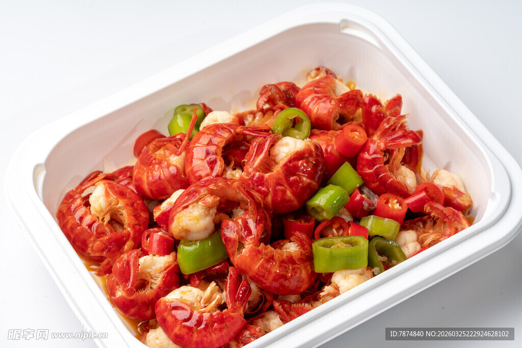 盒装美味麻辣小龙虾