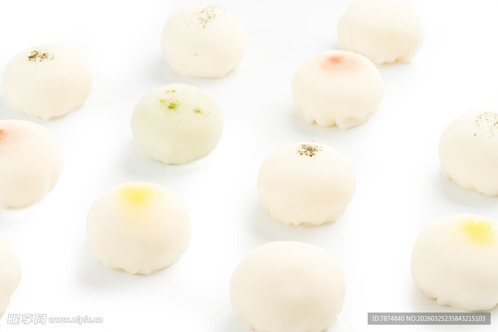 精致中式糕点特写