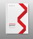 红白配色年度报告封面