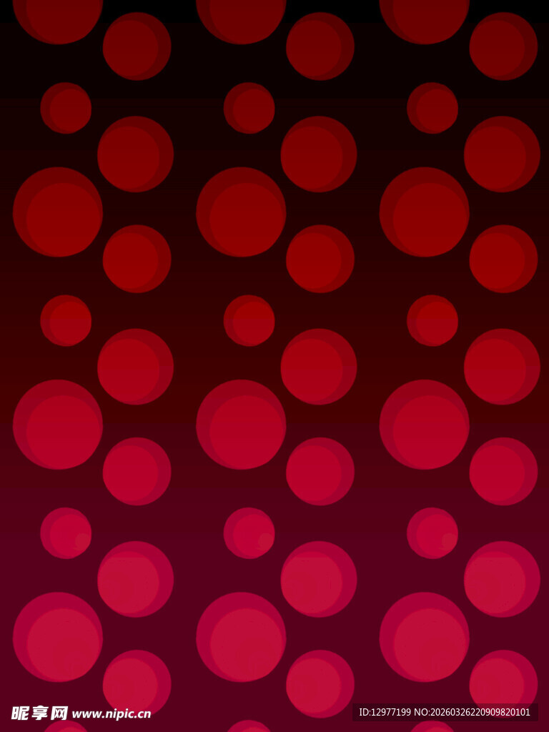 红色渐变圆点背景图案