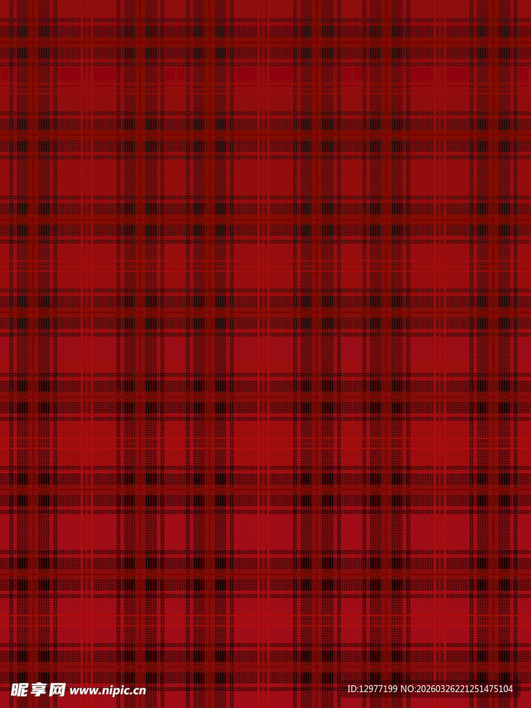红色格子纹理图案