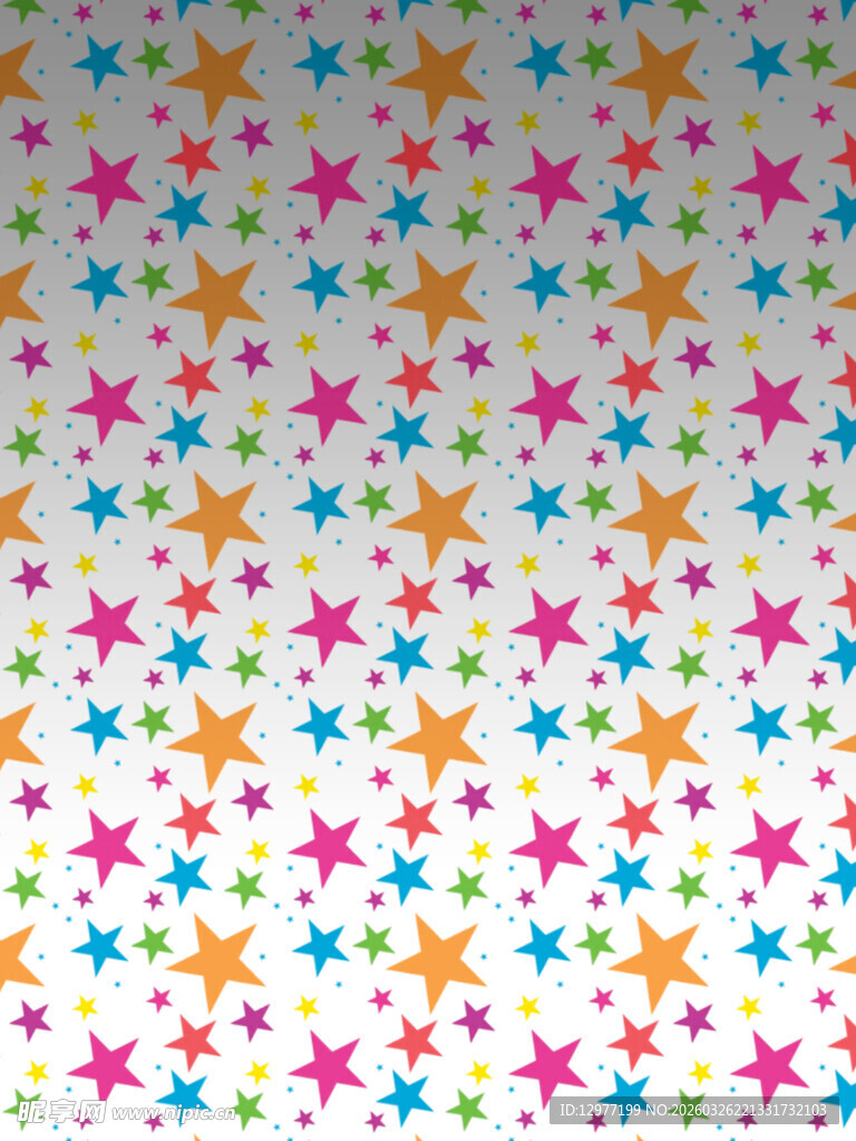 多彩星星图案背景