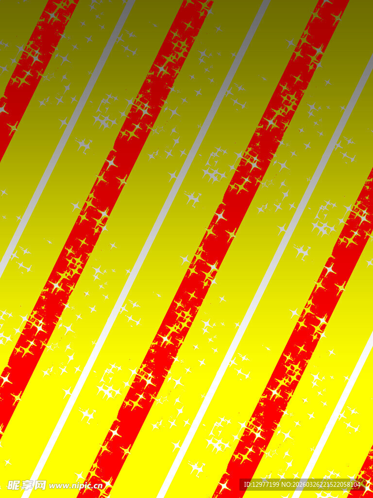 黄底红白条抽象背景图