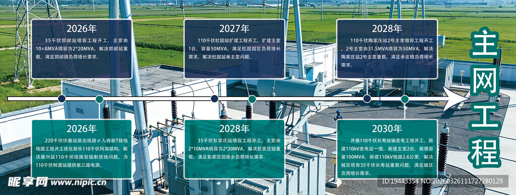 户外整齐排列的绿色展架