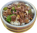 腰花猪肝木桶饭