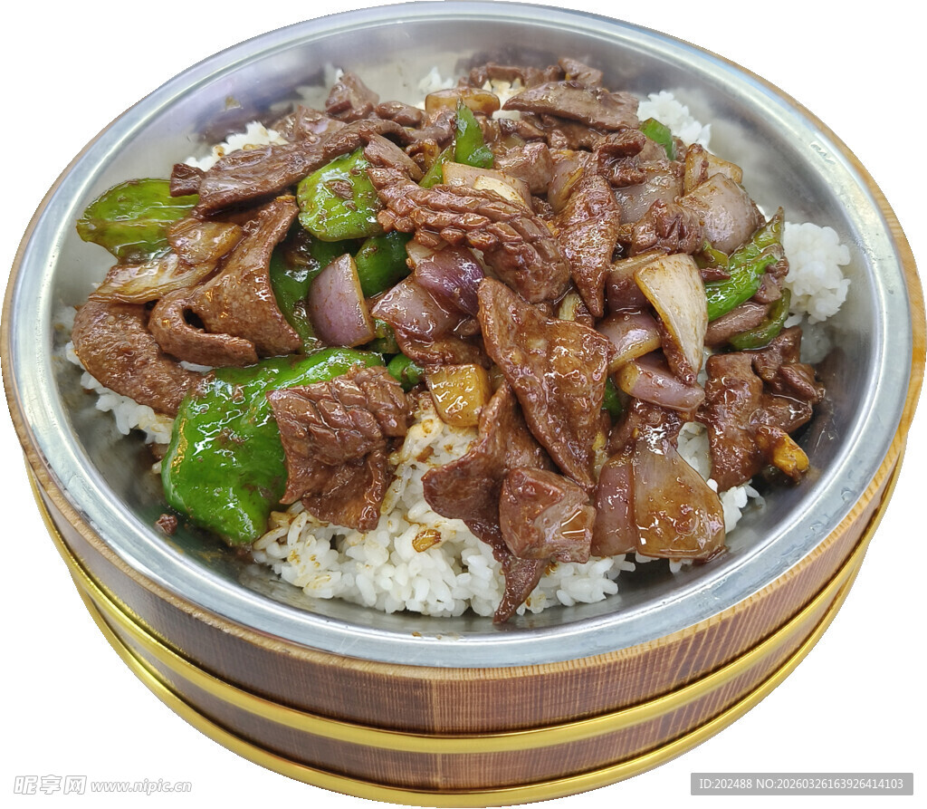 腰花猪肝木桶饭