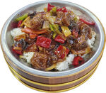 招牌红烧牛腩木桶饭