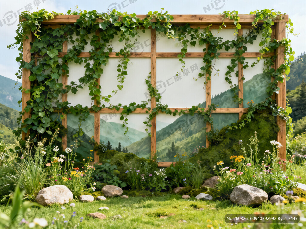 网红打卡背景墙