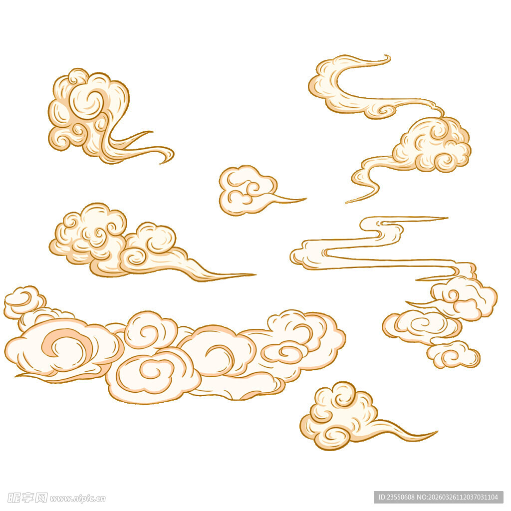 中式传统云纹图案集合