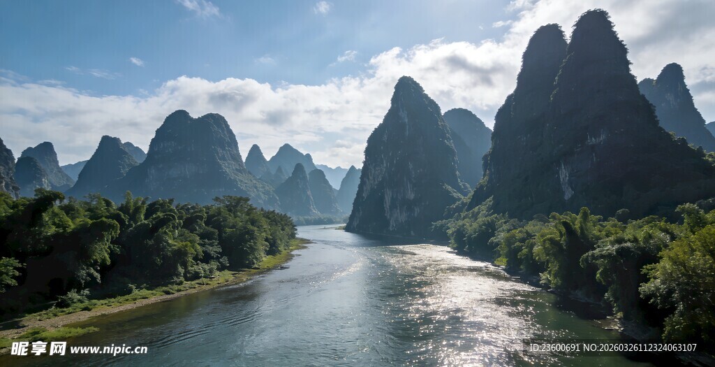 桂林山水美景如画