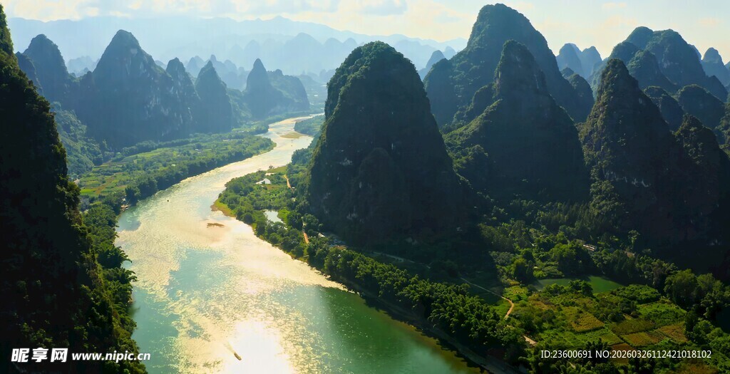 桂林山水秀丽风光