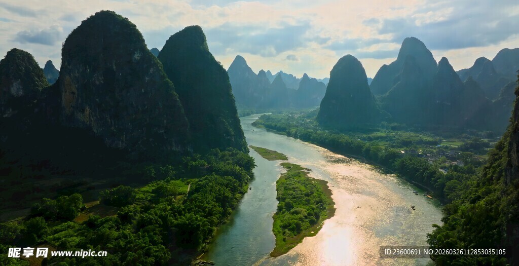 漓江山水秀丽风光
