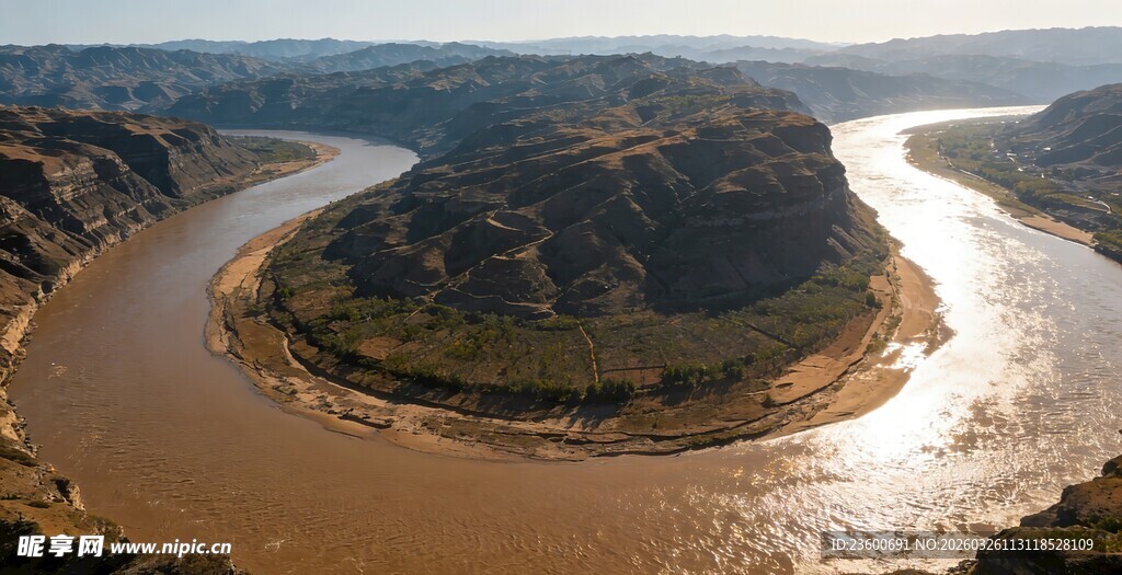 黄河乾坤湾壮丽风光