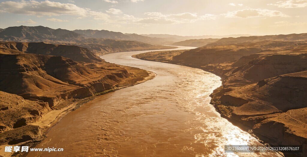 壮丽黄河峡谷风光