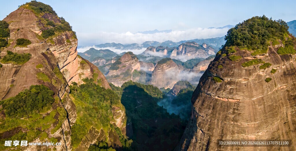 龙川霍山壮丽奇峰景观