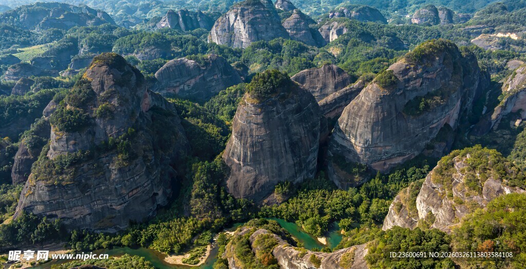 龙川霍山航拍美景