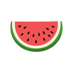 卡通西瓜切片