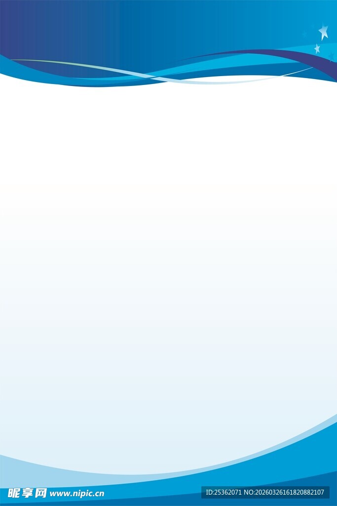 蓝色渐变波浪背景图