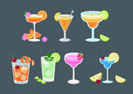 矢量鸡尾酒