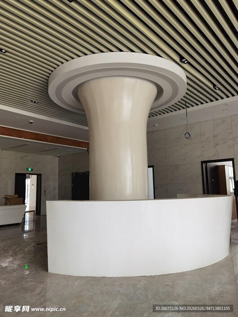 现代风格大厅接待台