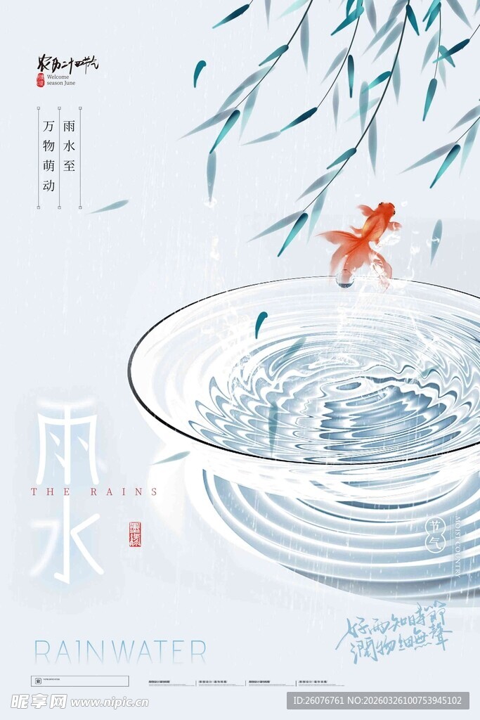雨水海报 