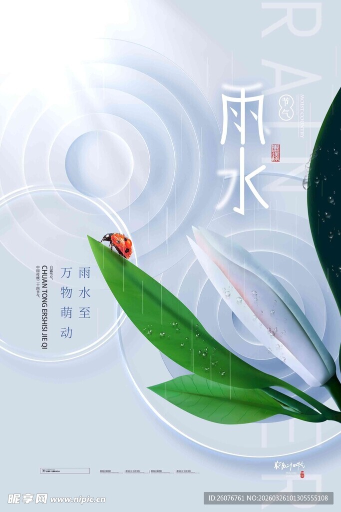 雨水海报