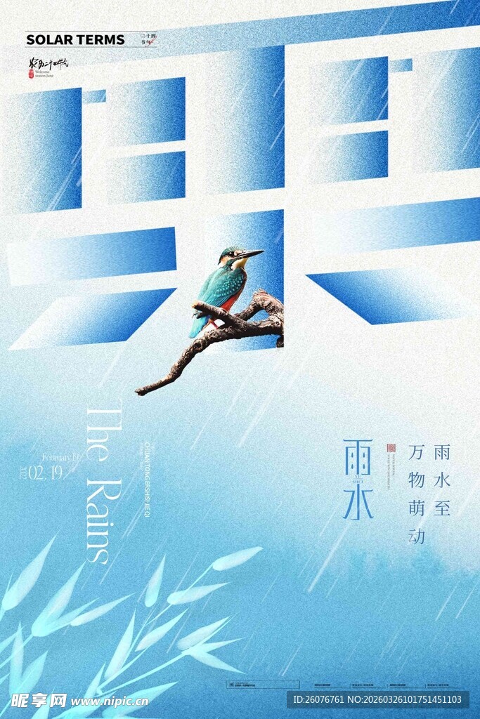 雨水海报 