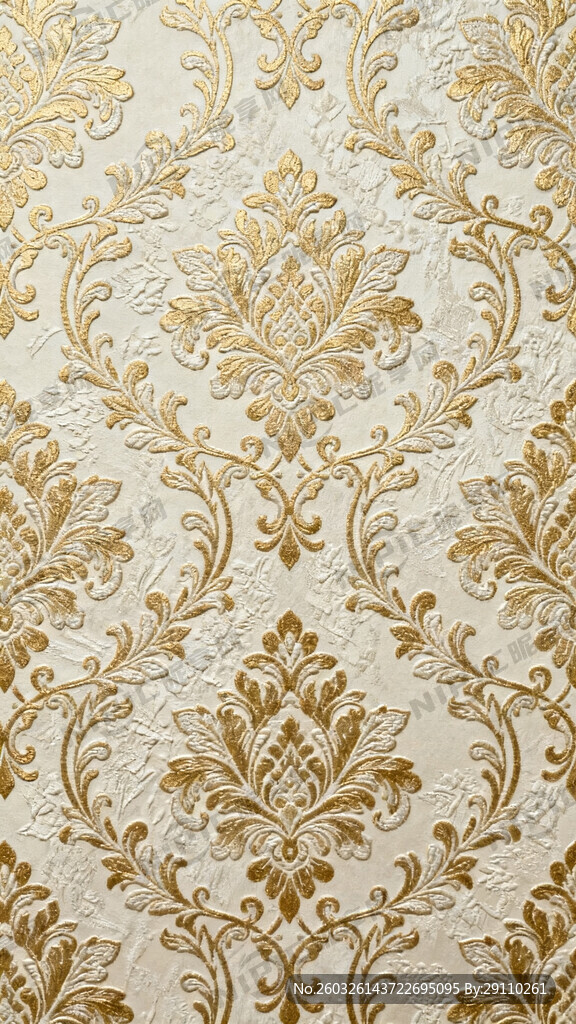 设计一款墙纸 大马士革风格