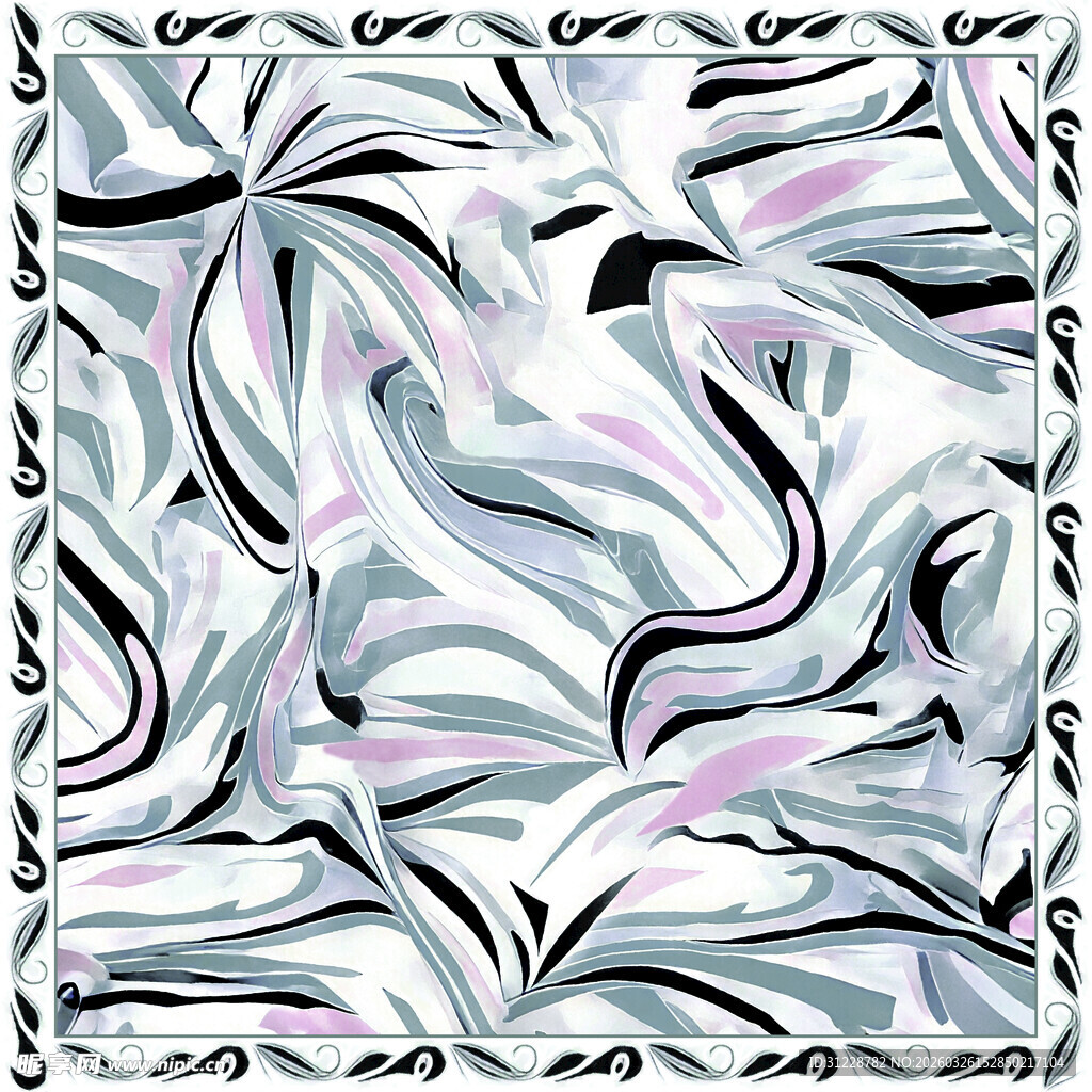 抽象几何线条花纹图案