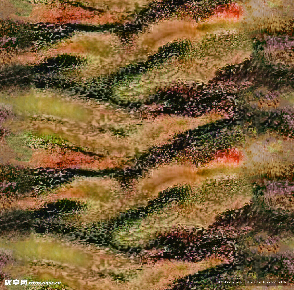 斑斓纹理的独特植物图案