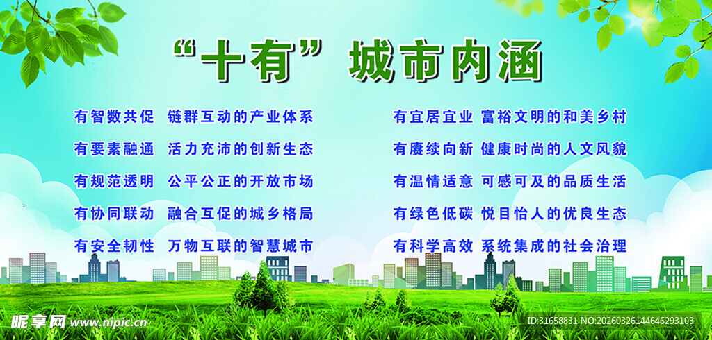 十有城市内涵宣传海报