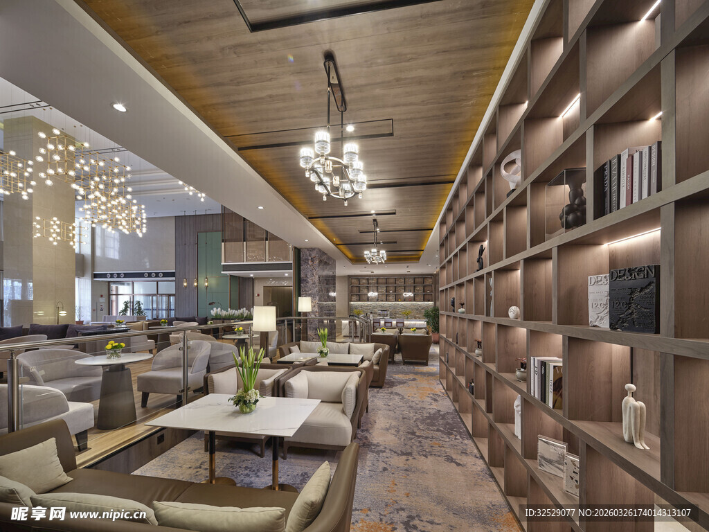 现代风格休闲阅读空间