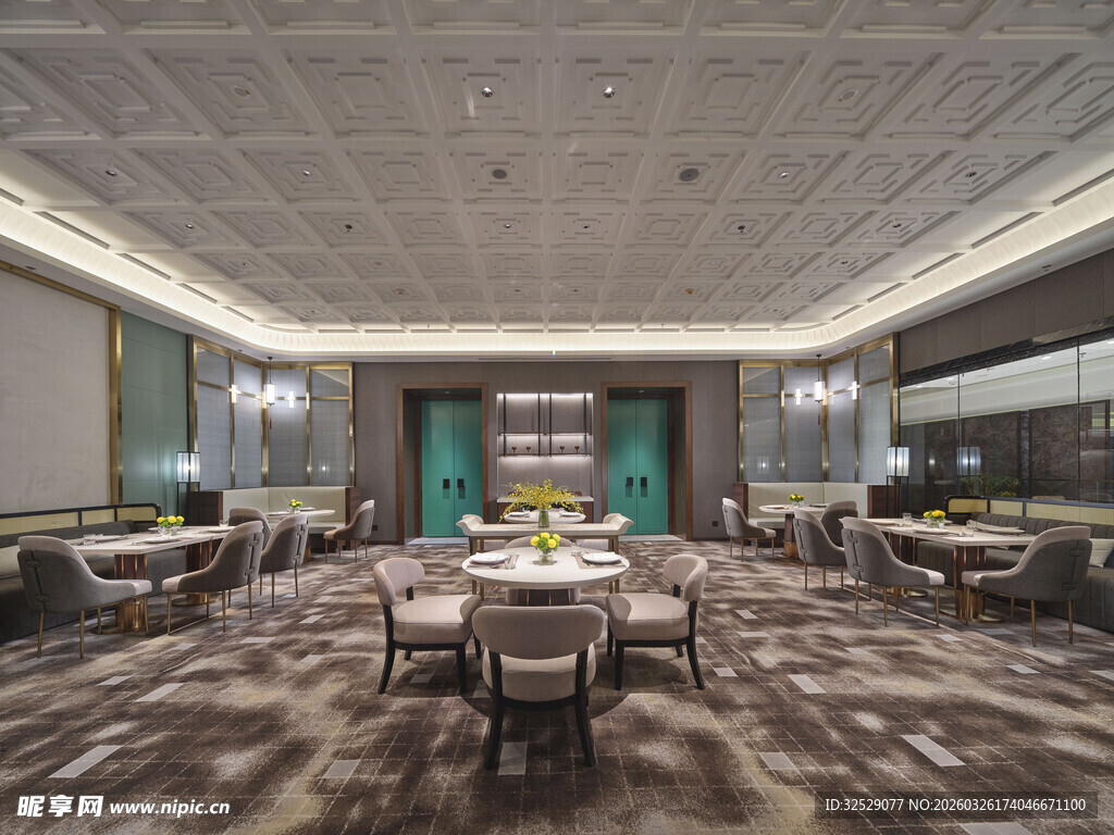现代豪华会议室全景