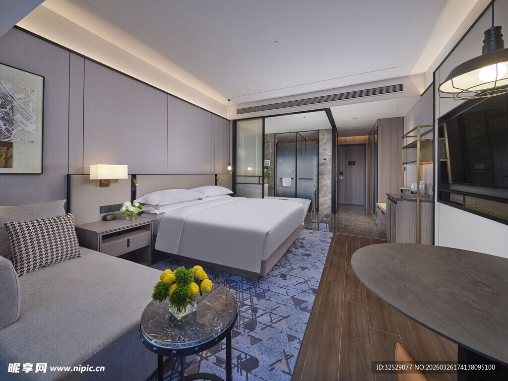 现代简约风格豪华酒店客房