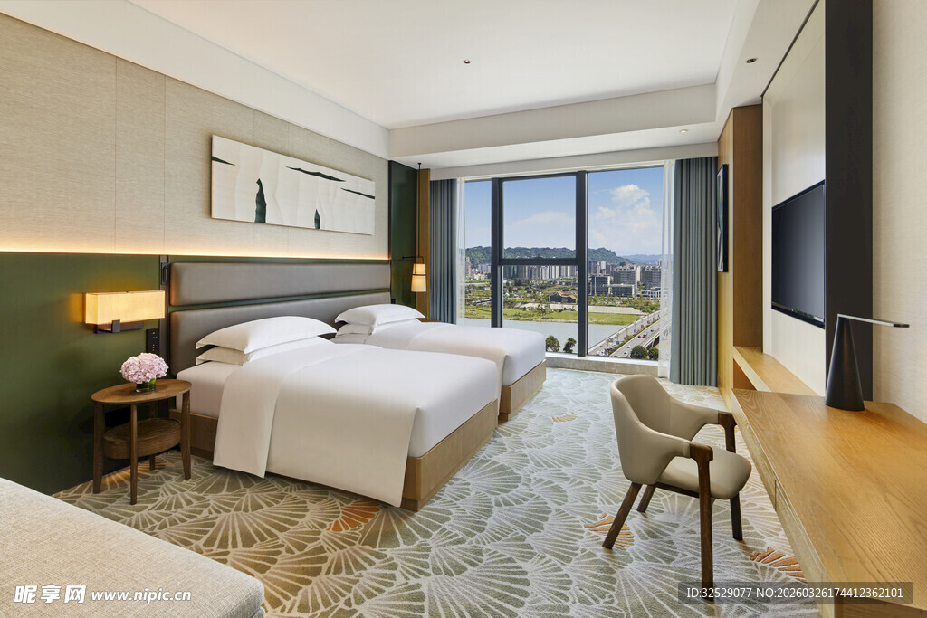 现代风格舒适酒店客房