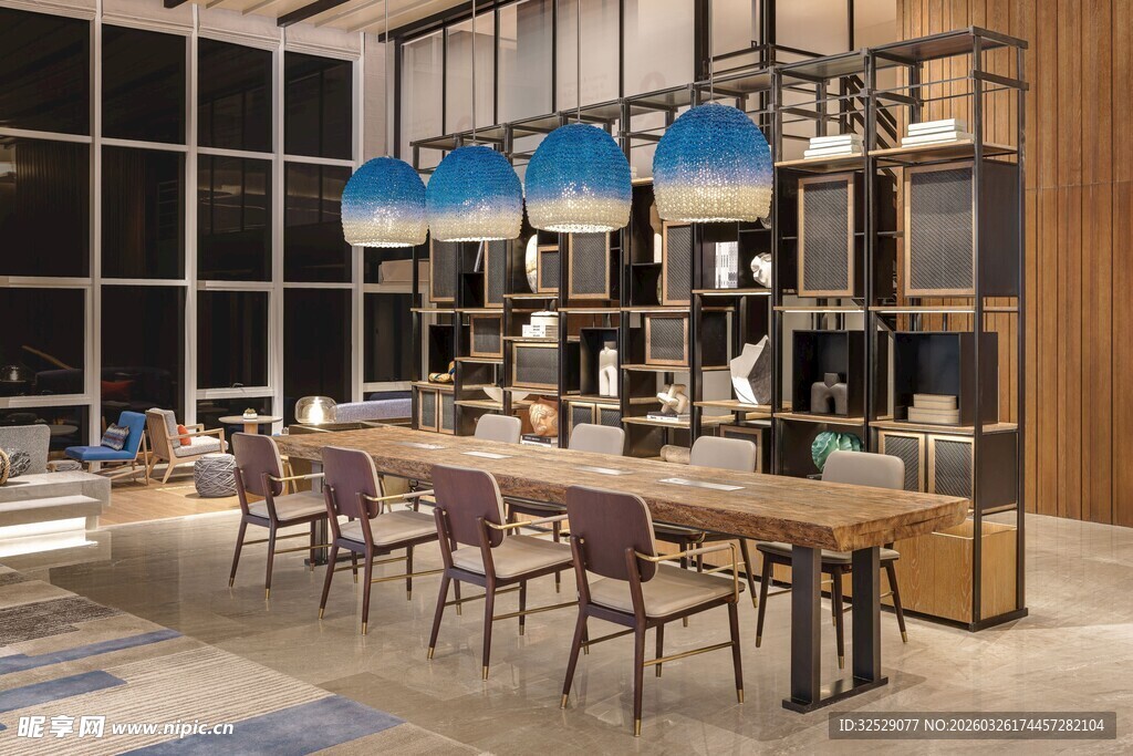 现代时尚会议室场景