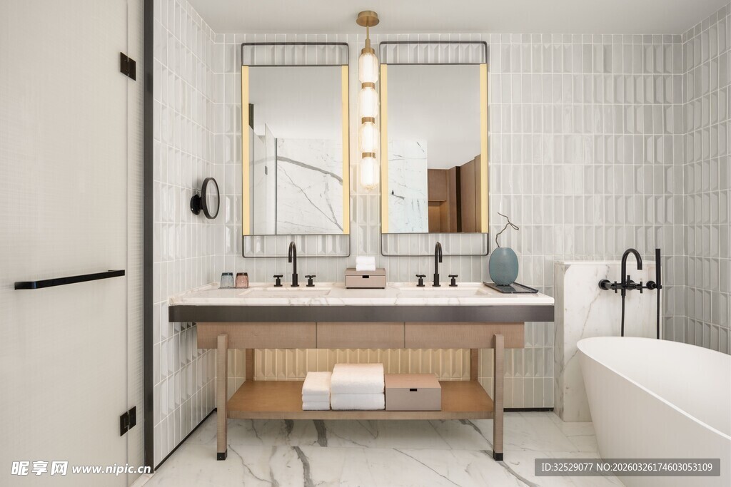 现代简约风浴室优雅设计