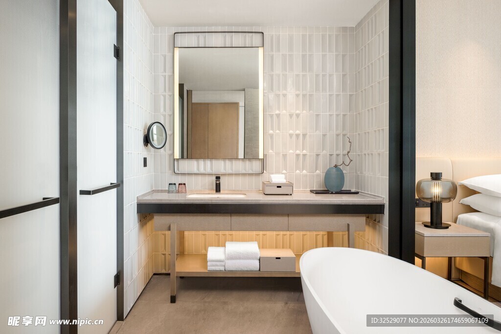 现代简约风格的浴室空间