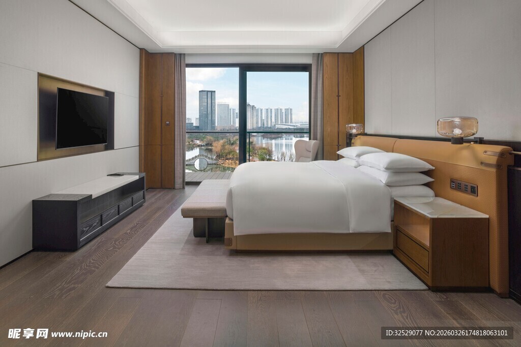 现代简约风温馨卧室空间